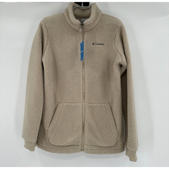 Columbia Boy's Rugged Ridge 2 Full Zip Sherpa Jacket sz XL Ancient Fossil NWT - Picture 1 of 8